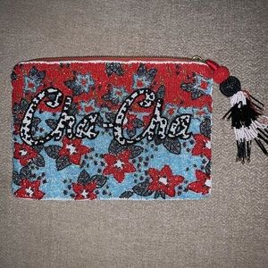 Anthropology Sequined Clutch